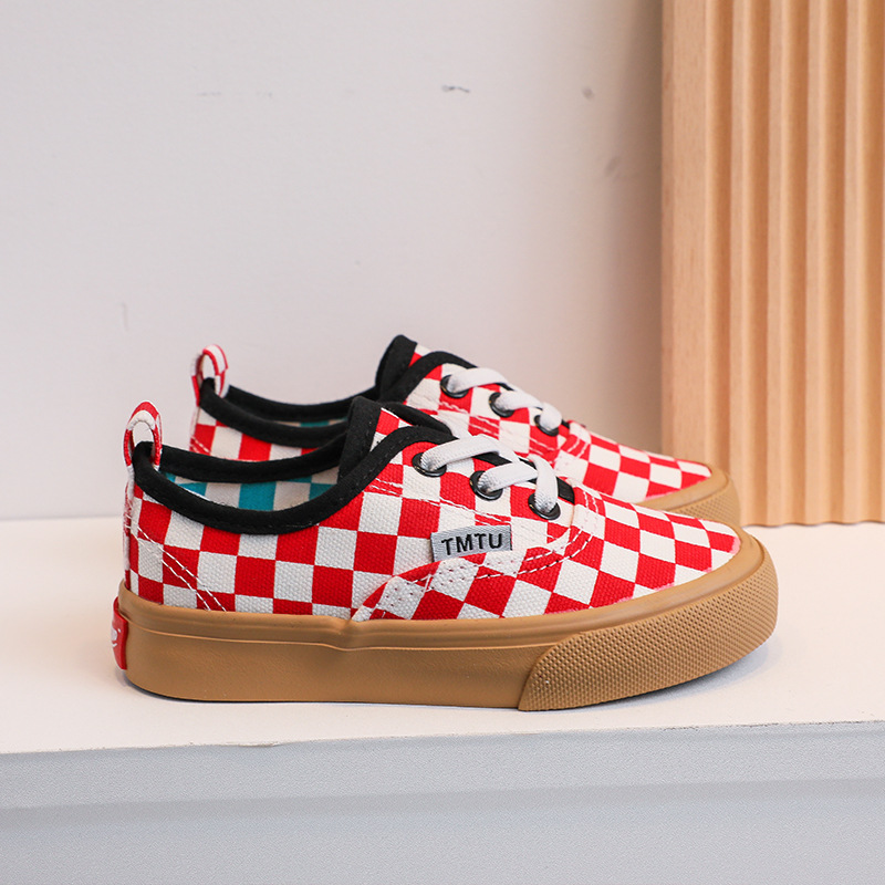 Children's Canvas Shoes 2025 New Fashion Kids Sneakers Breathable Kidszworld Boys and Girls Low-top Casual Shoes Size 25 - 37 K0246