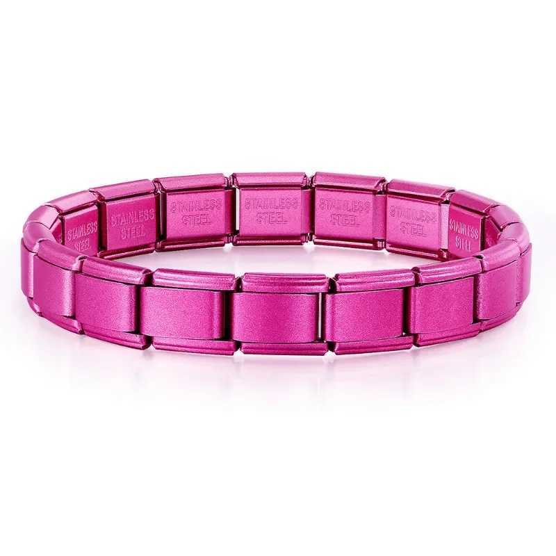 2025 New Men and Women Starry Colors 18 Pieces Italian Charm Fit 9mm Stainless Steel Modular Bracelet Wholesale JewelryC250411