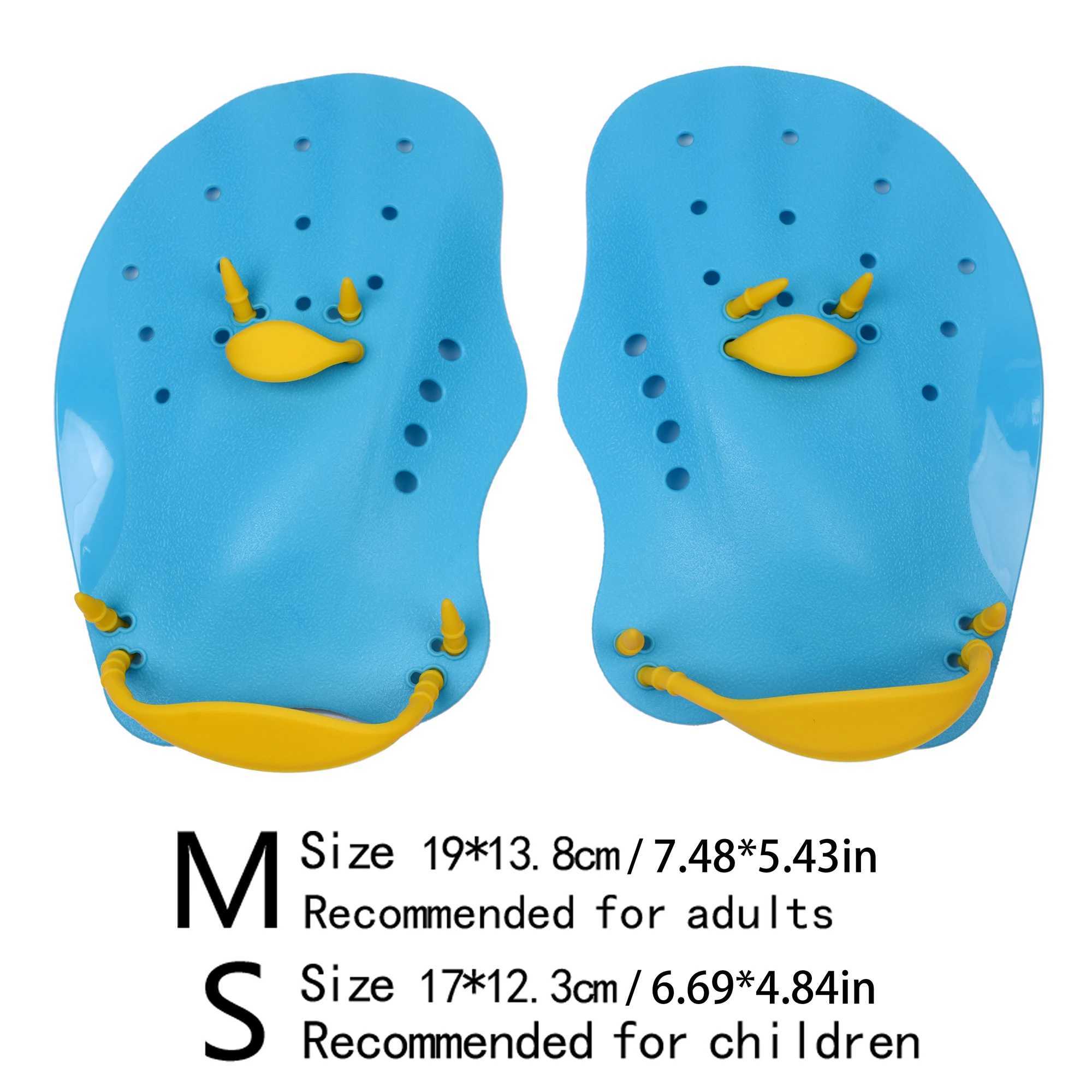 Black swimming fins paddles childrens freestyle paddles training fins professional swimming equipment palmY250412