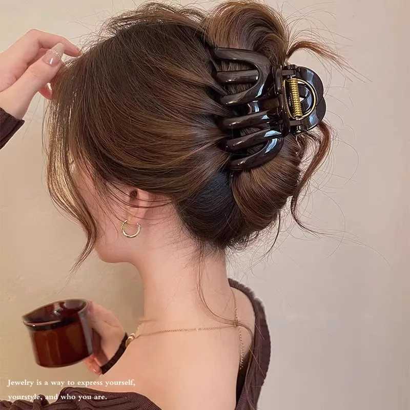 Newly designed top-notch pumpkin hair clip suitable for women sweet hair decoration long hair retention headband hair clip Y2504012