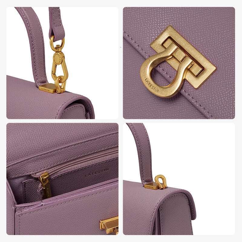 LA FESTIN 2024 New Trend Retro Mini Book Handbag Fashion Design Shoulder Portable Messenger Leather Female Crossbody Bag