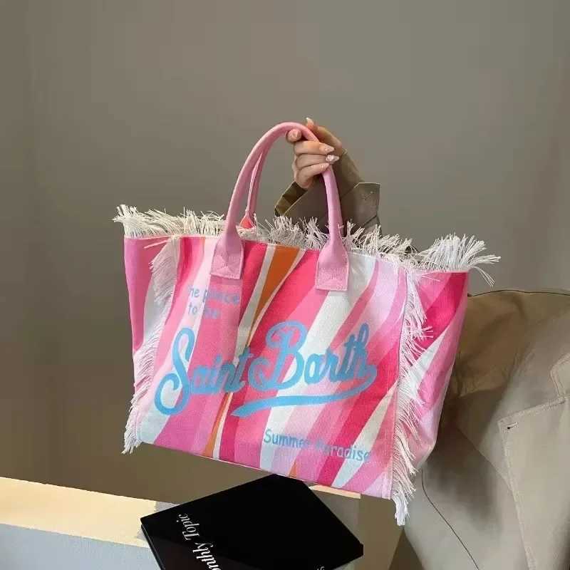 New Canvas Fashion Leisure Underarm Womens Shoulder Bags 2025 Large Capacity Versatile High Quality Delicate Letter Tote BagC250412
