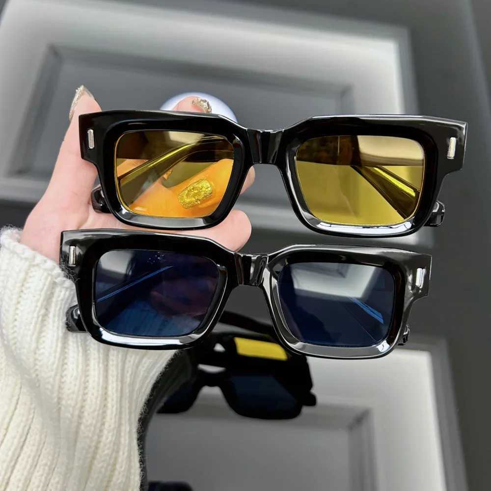 New Fashion Square Sunglasses Men Women Luxury Sun Glasses Male Female Brand Designer Candy Color Mirror Vintage Oculos De Sol Z250411