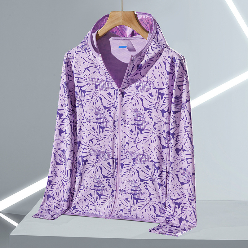 Upf50 Outdoor Sunscreen Clothing Summer Camo Sunscreen Clothing Mens Coat Hooded Long Sleeve Thin Breathable Skin Clothing