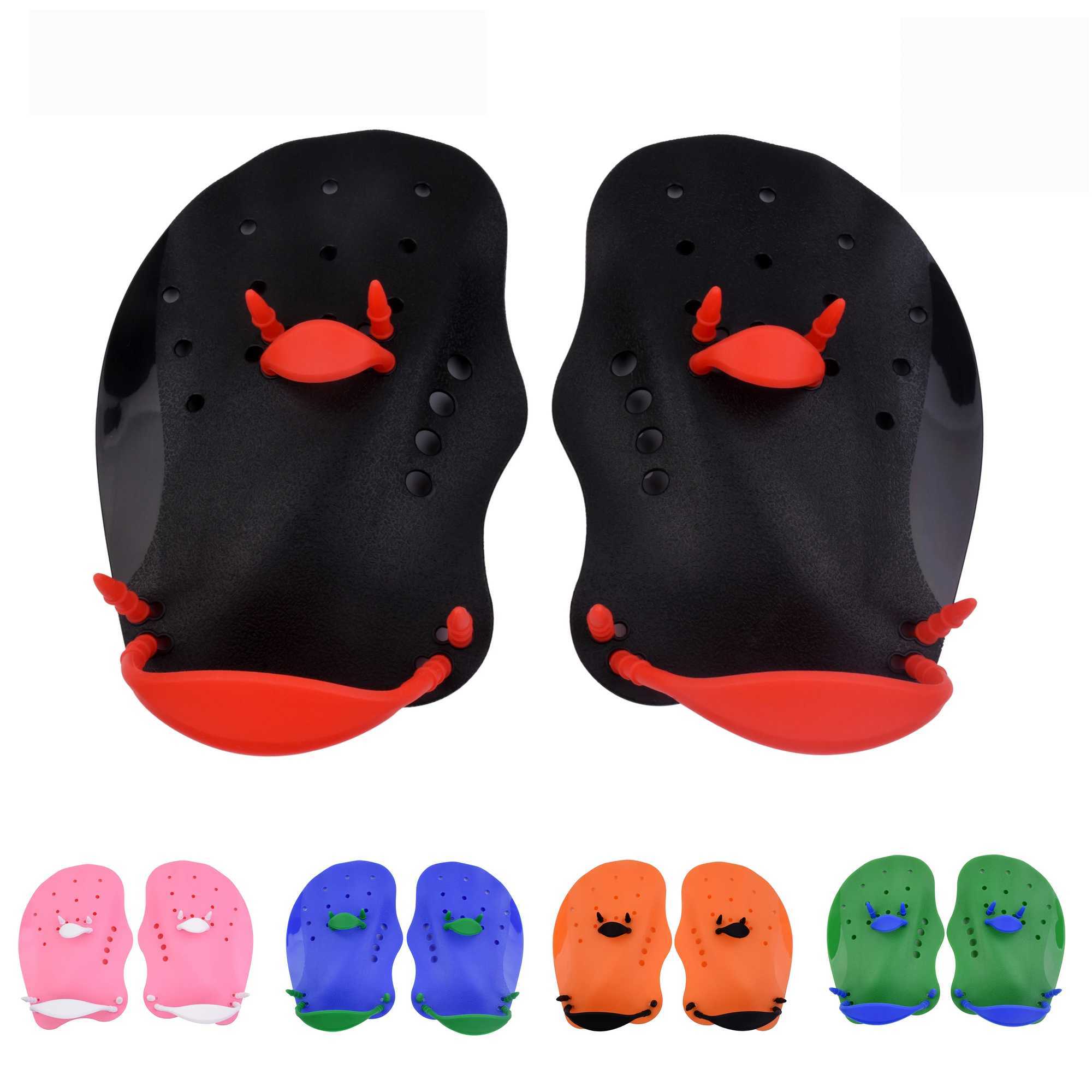 Black swimming fins paddles childrens freestyle paddles training fins professional swimming equipment palmY250412