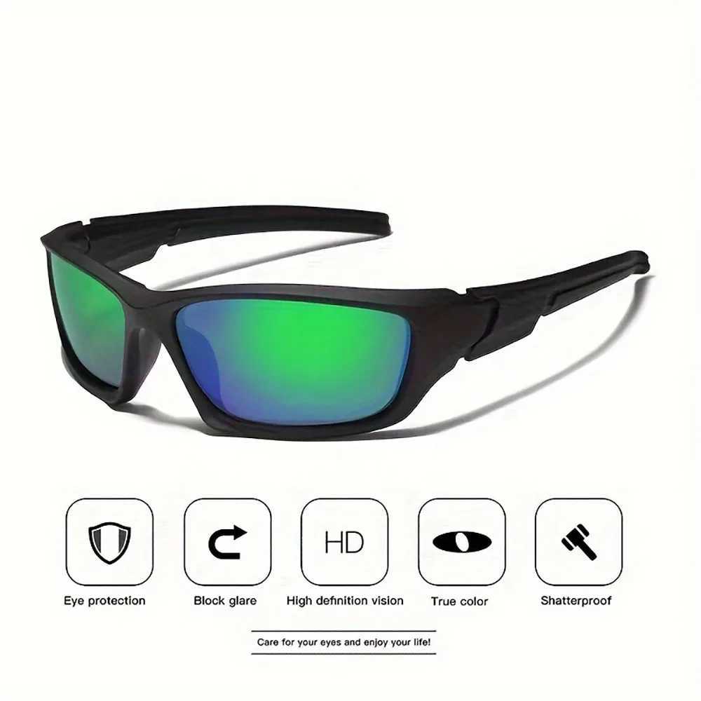 2pcs Advanced Cool Fantasy Polarized Surround Fashion GlassesMens and Womens Outdoor SportsCyclingFishingHikingGolfC250411