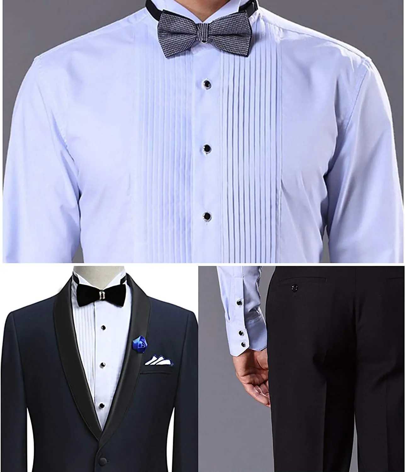 Mens cufflinks and stud set used for tailcoat shirts business weddings party cufflinks classic accessories tie buckles collar clips giftsT250412