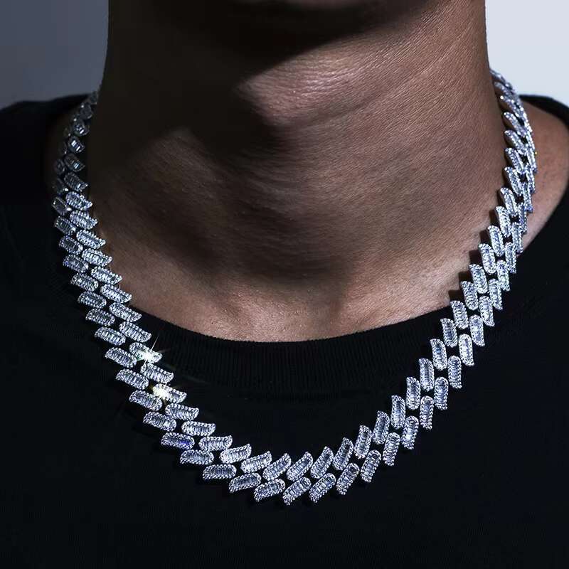 Hiphop Jewelry Necklace Ice Out Moxit Cuban k Chain