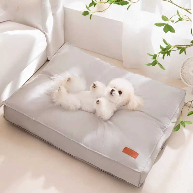 Summer dog bed soft waterproof pet sleeping mat suitable for small and medium-sized dogs cats anti slip and detachable dog bed pet supplies X250412
