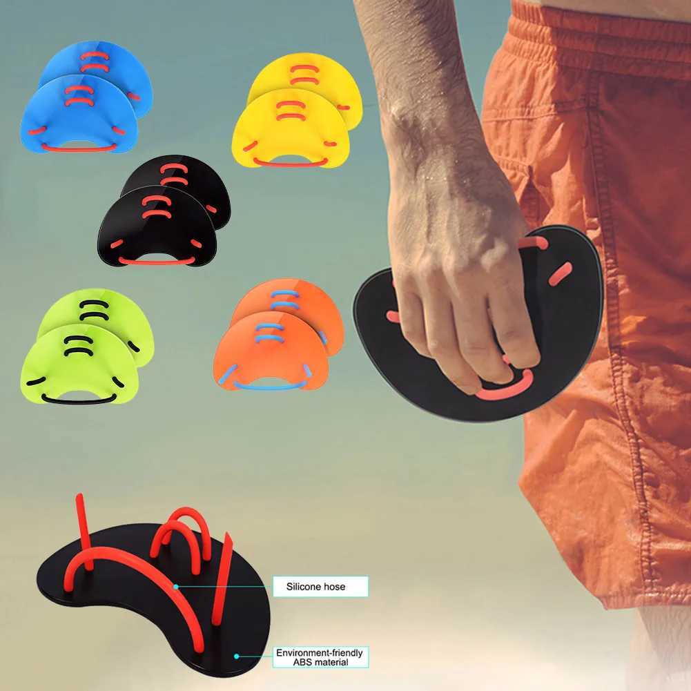 Silicone swimming paddles womens safety water sports hand net flip diving gloves swimming pool paddles swimming fingers finsY250412