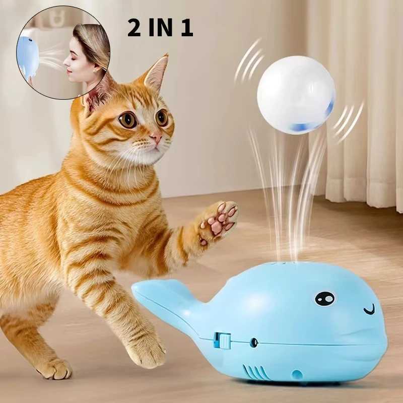 Cat Electric Toy Portable Floating Ball Cat Toy USB Powered Cat Interactive Playing Ball Toy Cartoon Cat Training Toy Y250412