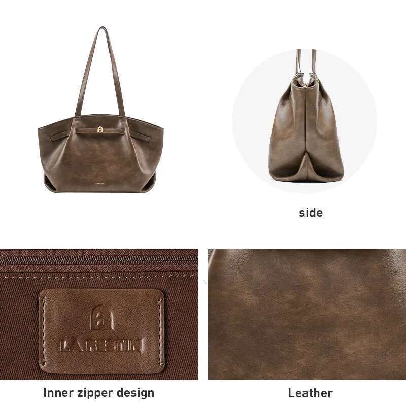 LA FESTIN Original Shoulder 2025 New Women's Bag Large Capacity Handbag Designer Ladies Leather Bag