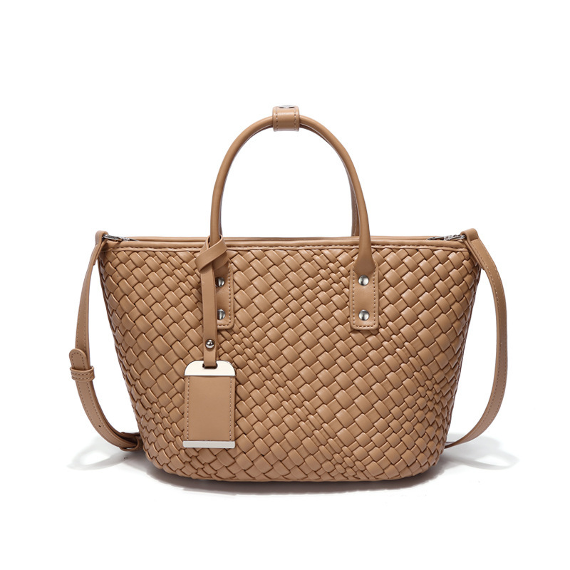 Woven Bag Women's Vintage Fashion Large Capacity Tote Bag Designer Single Shoulder Crossbody Tote Bag