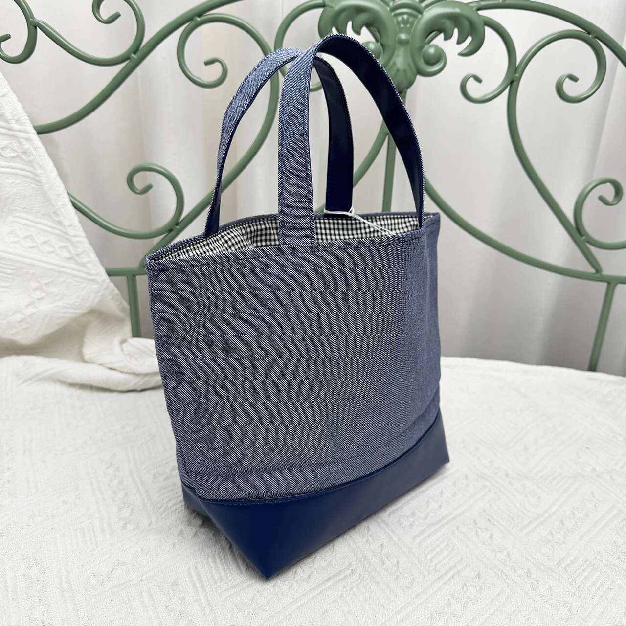 Kawaii Cute Cartoon Car Ladies Handbag Horizontal Solid Color Cowboy Embroidery Leisure Cloth Bag 780601