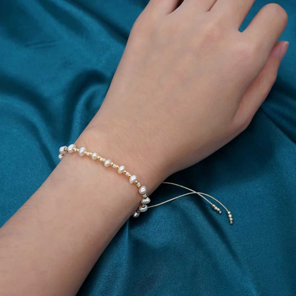 Go2Boho Miyuki Seed Bead Bracelet Fashion Dainty Jewelry Tiny Natural Freshwater Pearl Bracelets for Women Jewellery GiftC250411