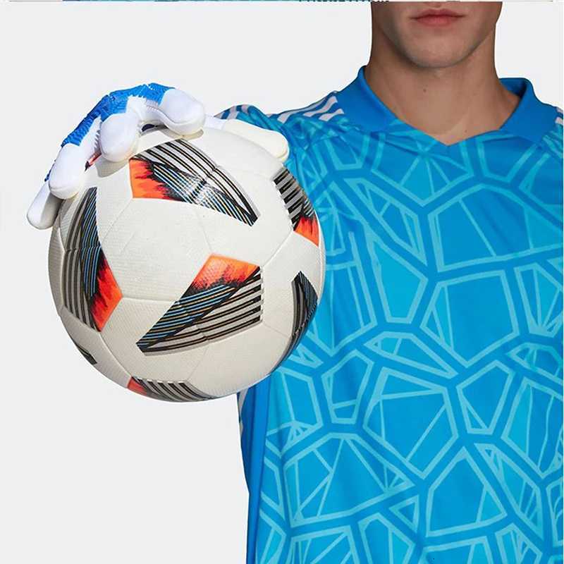 Professional Latex Football Gloves Soccer Ball Goalkeeper Gloves Kids Adults Thickened Football Goalie Children Protection GloveW251112