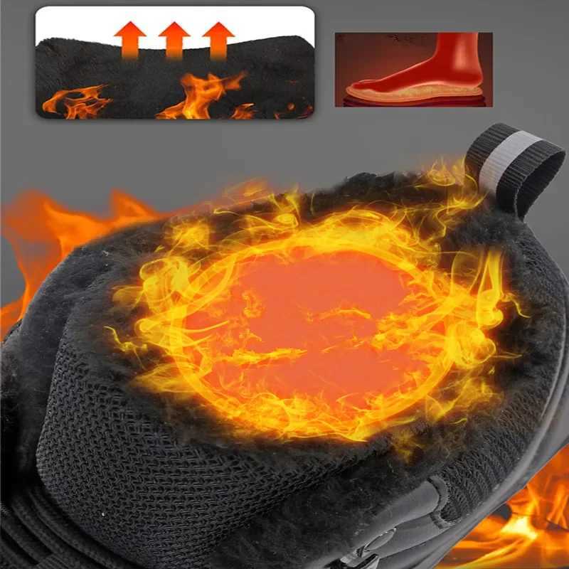 Mens Womens Snow Boots Barefoot Shoes Waterproof Wide Toe Box Shoes Warm Plush Snow Boots Non-slip Outdoor Mens Hiking Shoes L251112