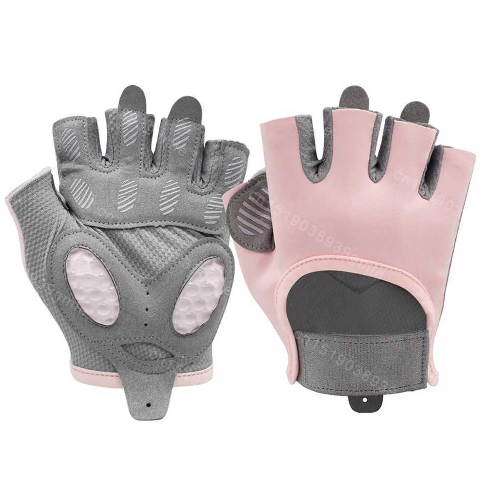 Lightweight Breathable Workout Gloves Thickened Palm Pad Half-Finger Liquid Silicone Protective Fitness Yoga Gloves Anti-SlipC250412