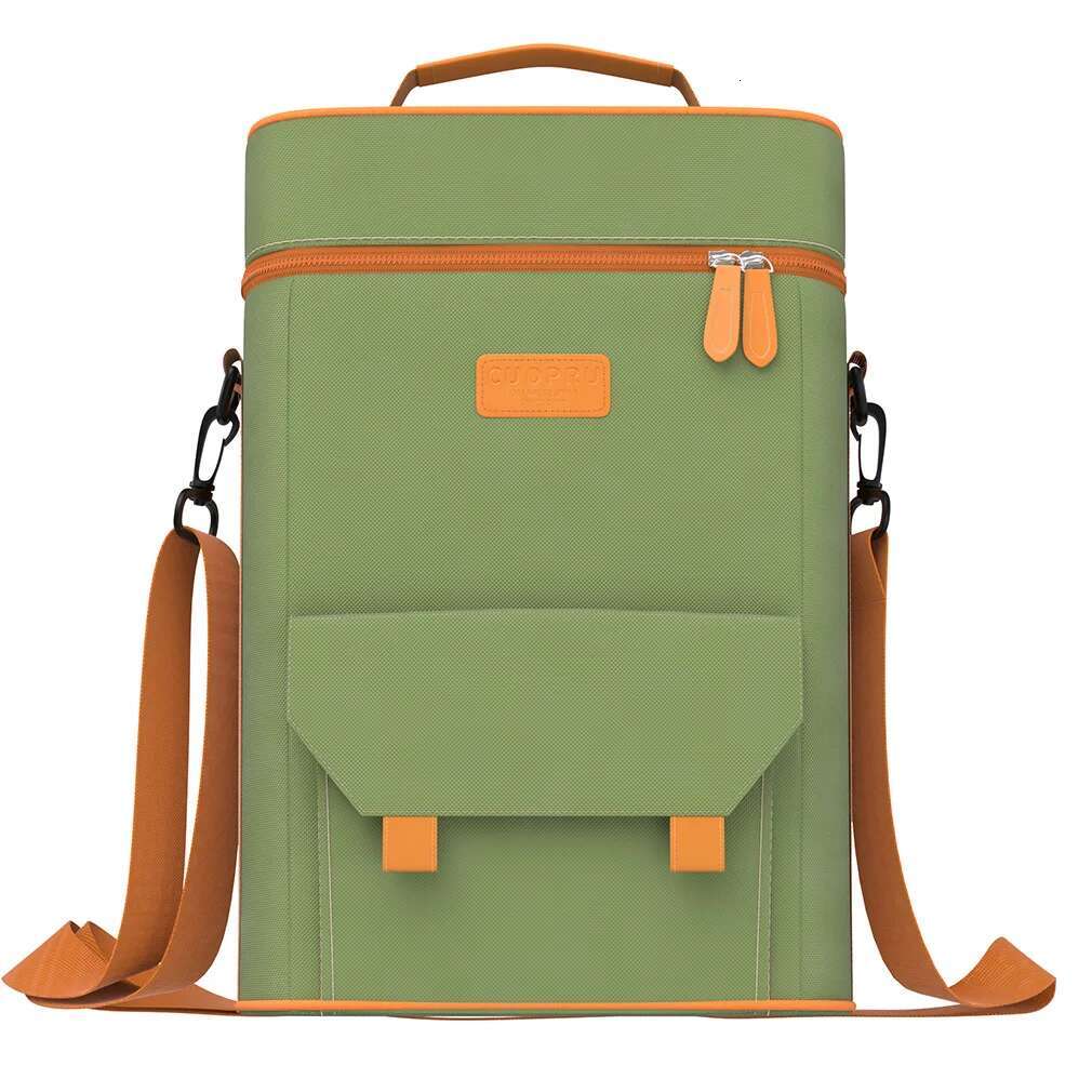 Premium Yerba Mate Kit Carrier Tote - Waterproof 2 Wine Bottle Pockets Portable Bag For Travel, Picnic, Beach