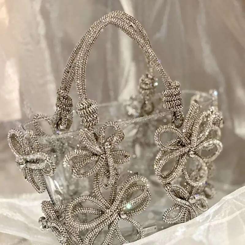 High End Tocratic Brand Inlaid French Portable Women's Dia Wer Vegetable Basket Bag Bucket Handbag