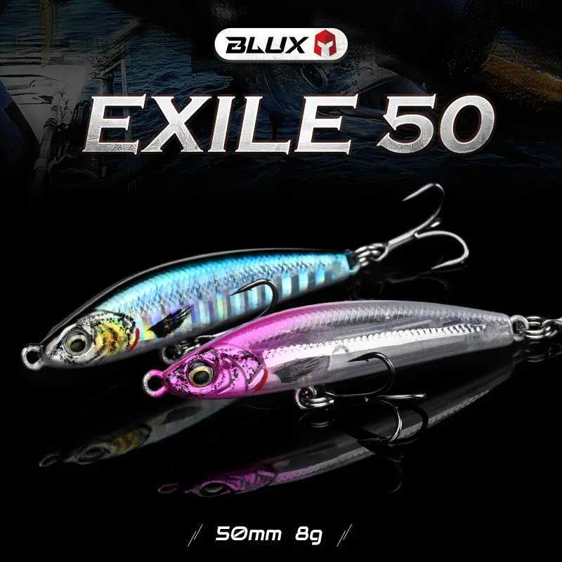BLUX EXILE 50 Sinking Gravity Pencil Heavy Stick Fishing Lure 50MM 8G Saltwater Lipless Minnow Wobbler Hard Plastic Bait Z250411