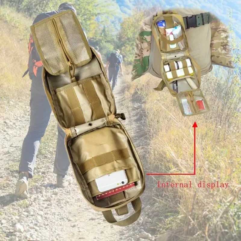 Tactical First Aid Kit Medical Kit Emergency Outdoor Military Hunting Vehicle Camping Survival Tool Military Edc Medical Bag Z250411