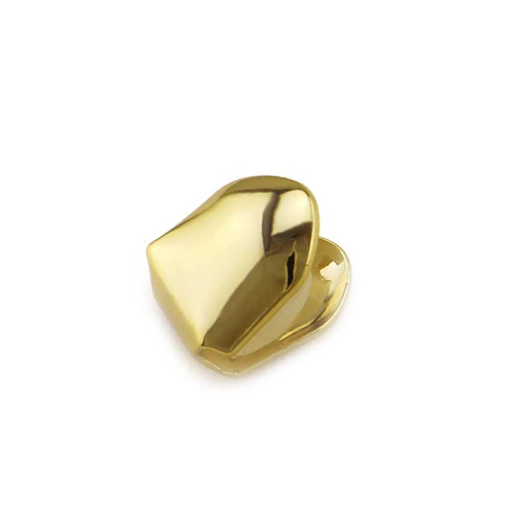 HipHop Tooth Grilz Cap Gold Plated Removable Top Dental Grill Punk Hat Cosplay Jewelry Gift W250412