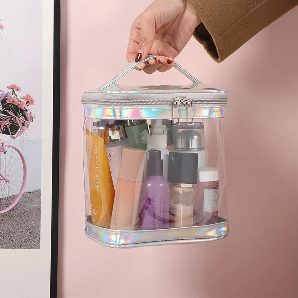 High quality transparent makeup bag transparent makeup bag for travel or daily use waterproof beach bag sunscreen and skincare store 250410