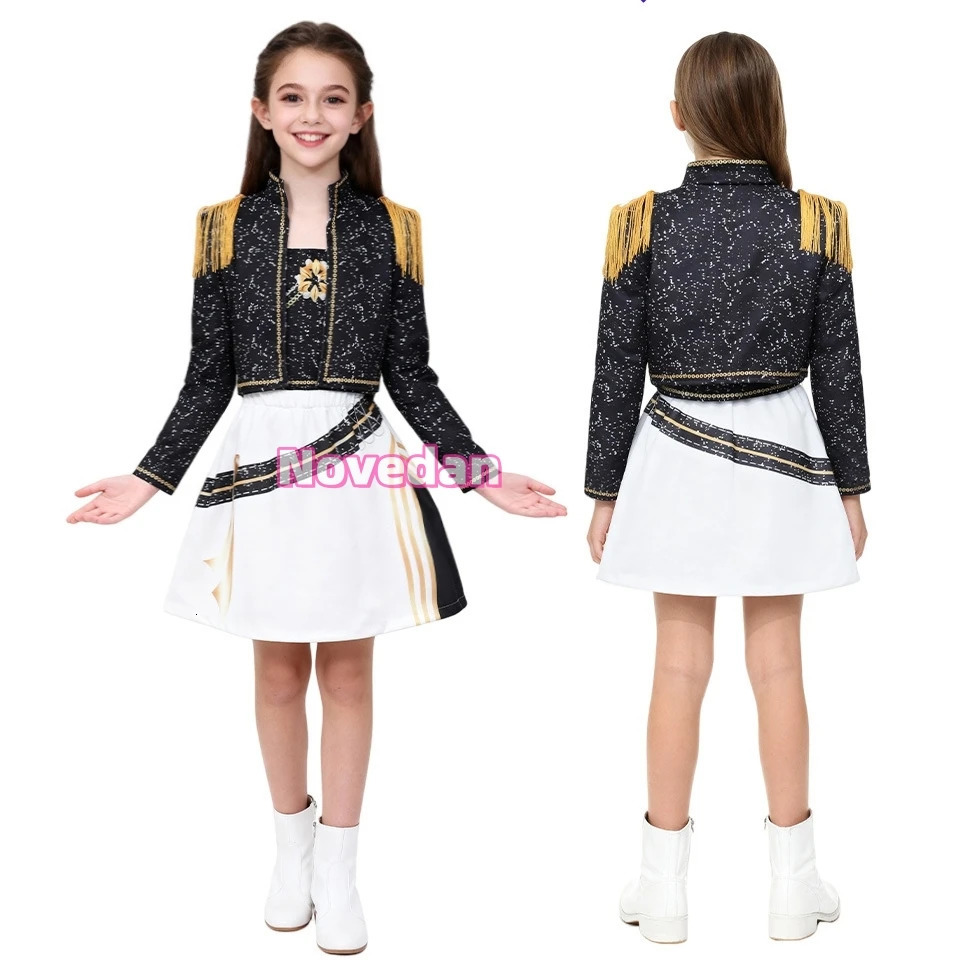 Kids KPop Demon Hunters Zoey Mira Rumi Cosplay Costume Huntrix Fancy Dress For Girls Child Halloween Carnival Birthday Party251112