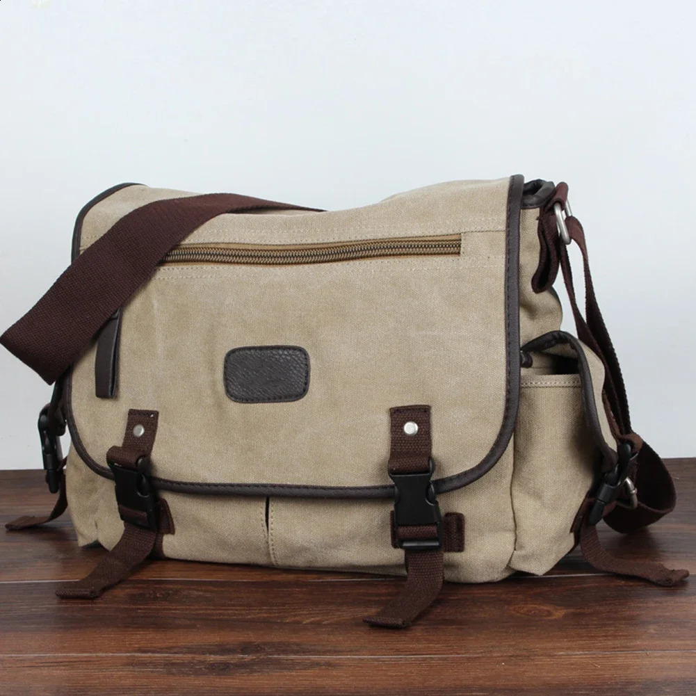 Neutral messenger bag large capacity mens cross shaped bag waterproof 14 inch laptop bag school work adjustable shoulder strap 250411