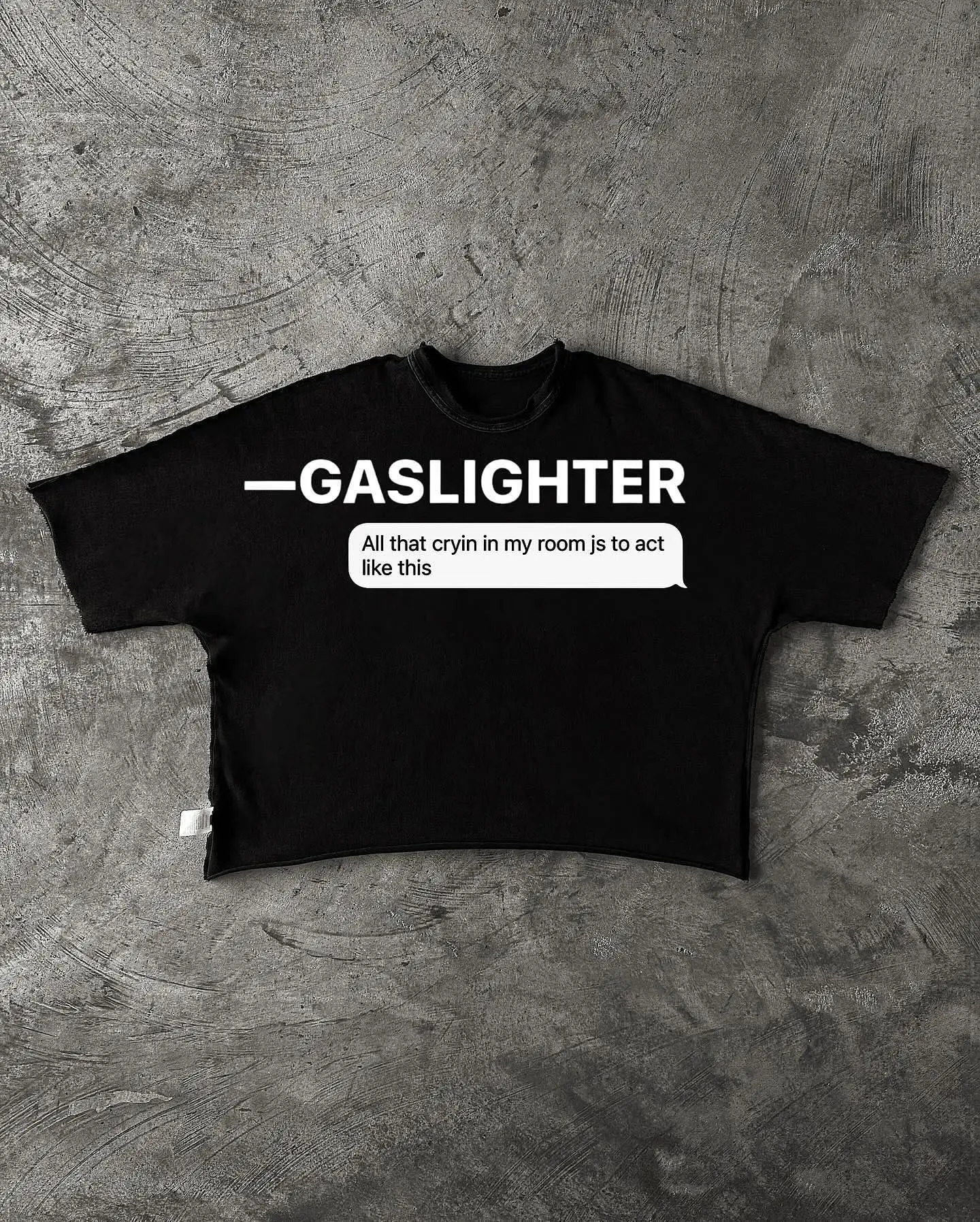 American fashion patch work T-shirt mens sports letter printed cut T-shirt Gothic black oversized loose street Harajuku top 250410