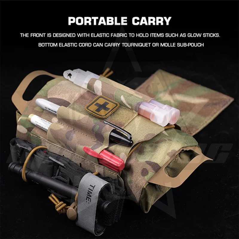 OphidianTac IFAK Kits Medium First Aid KitEDC Storage Bag for Camping Hunting Emergency Molle Bag Vest Accessories Z250411