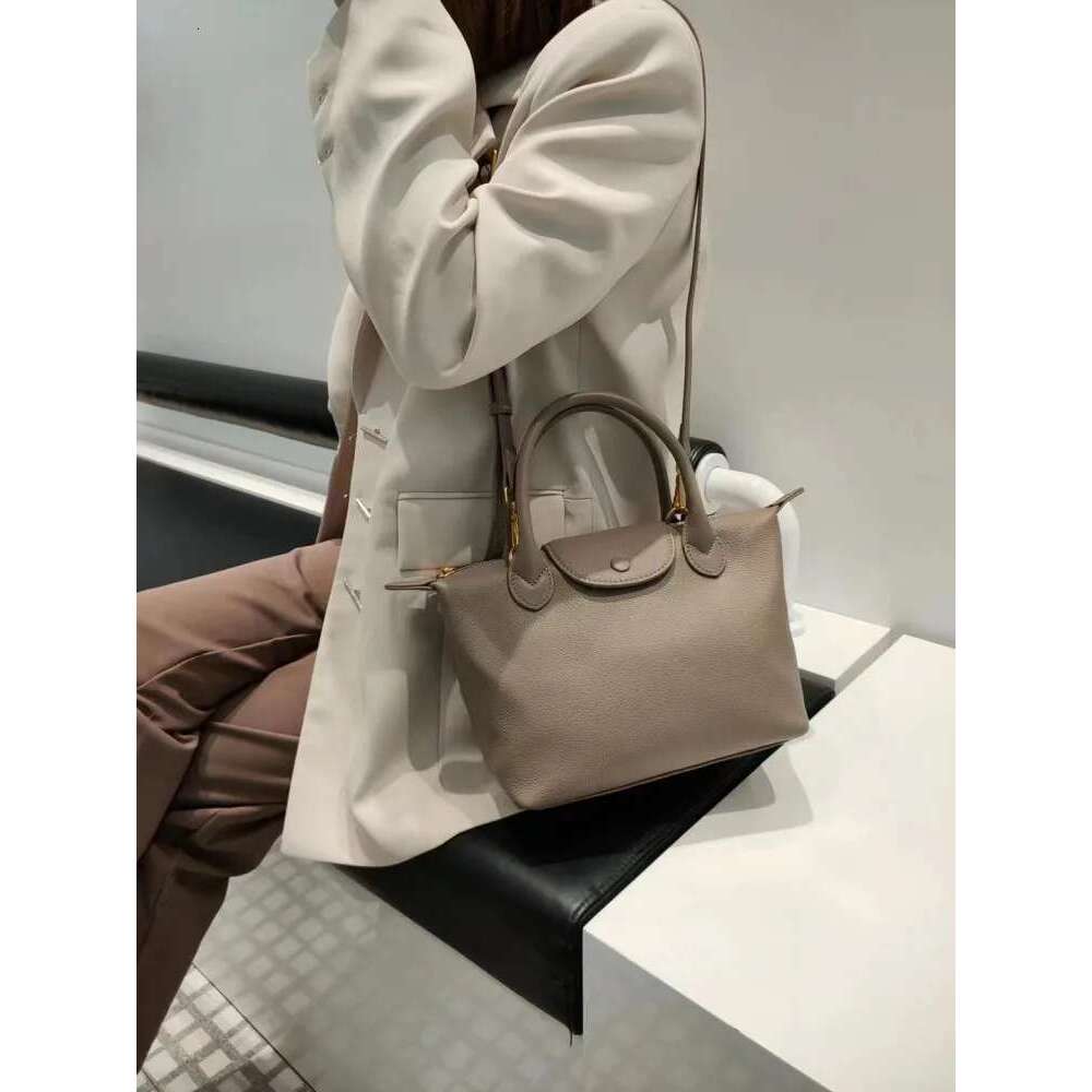 Classic Office Ladies Tote Handbag Cowhide Genuine Leather Women Hobos Bag Casual Single Shoulder Fashion Crossbody Bags