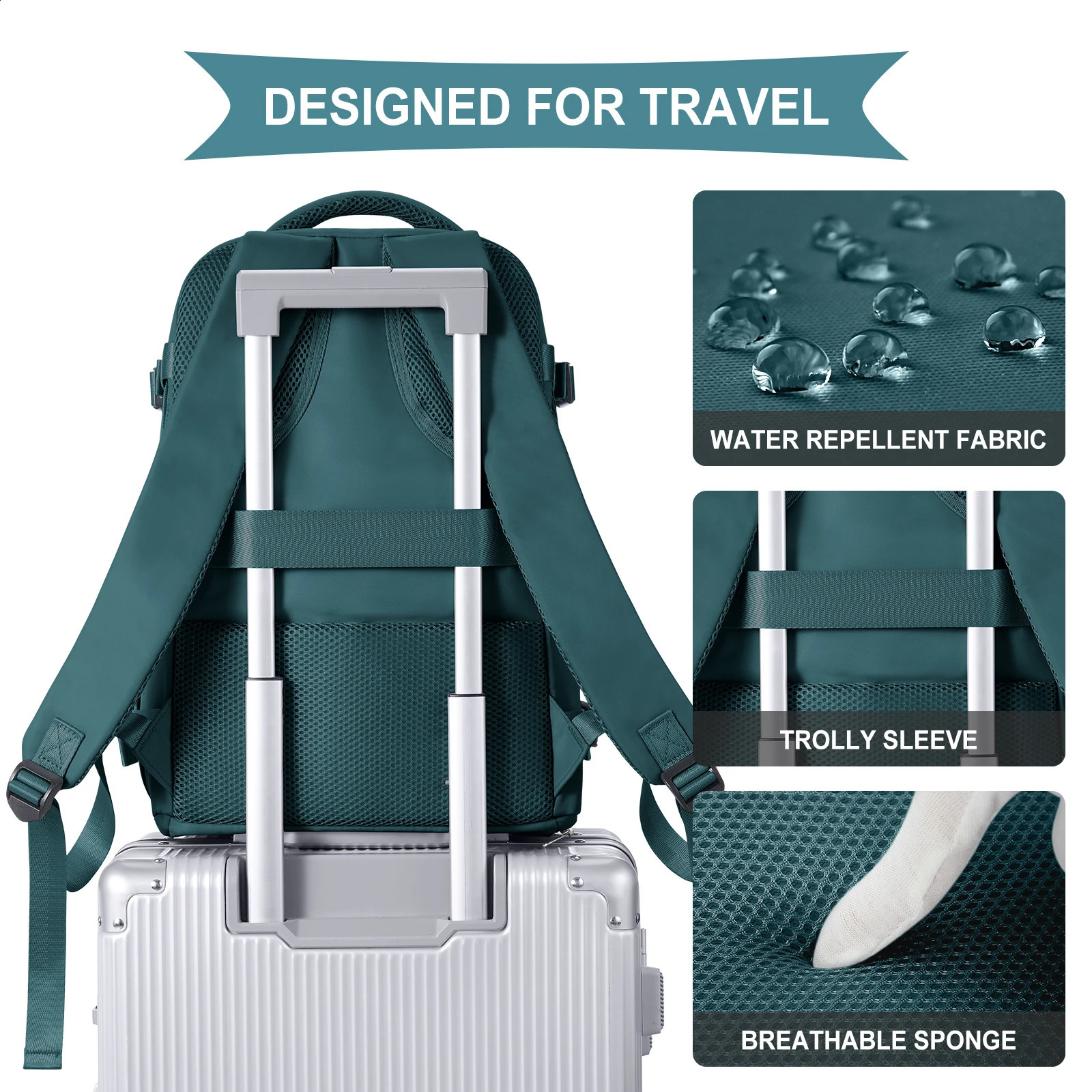 Backpack Travel Cabin Airplane 40x20x25 Ryanair Hand Luggage 40x20x25 rucksack damen Backpack Men Work Bag Laptop Backpack250403