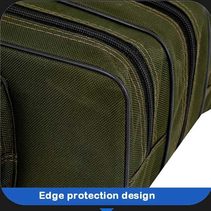 Waterproof fishing gear bag large-capacity belly fishing storage bag double layer three layer multi-function fishing rod bag Z250411