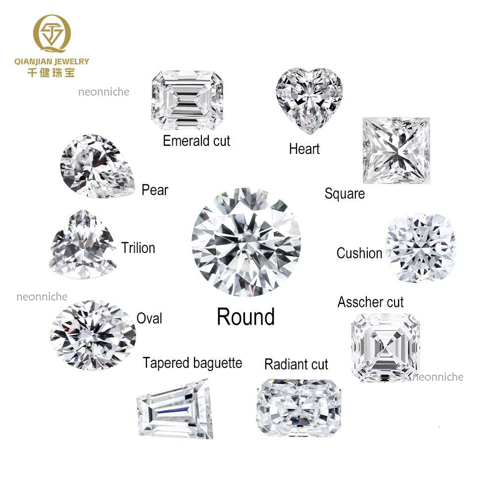 Hight Quality Mossanite Dia Fancy Cut DEF Color Past Dias Test GRA VVS1 Moissanite Loose Gemstone for Jewelry Making