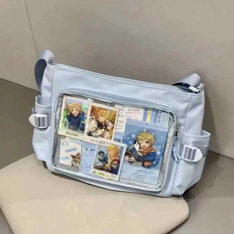 Daily Versatile Y2k Ulzzang Ita Bag One Shoulder Class Crossbody School Bag Harajuku Girls Large Capacity Casual ItabagW251112