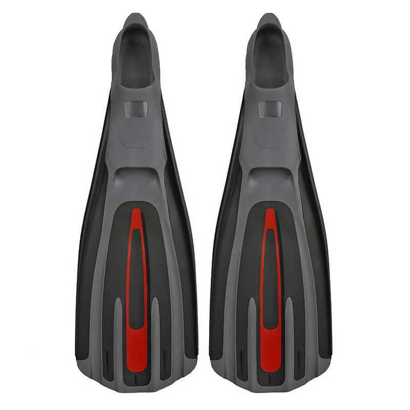 Swimming snorkeling 3-color silicone rubber non diving lung flap mid length heel style long flapY250412