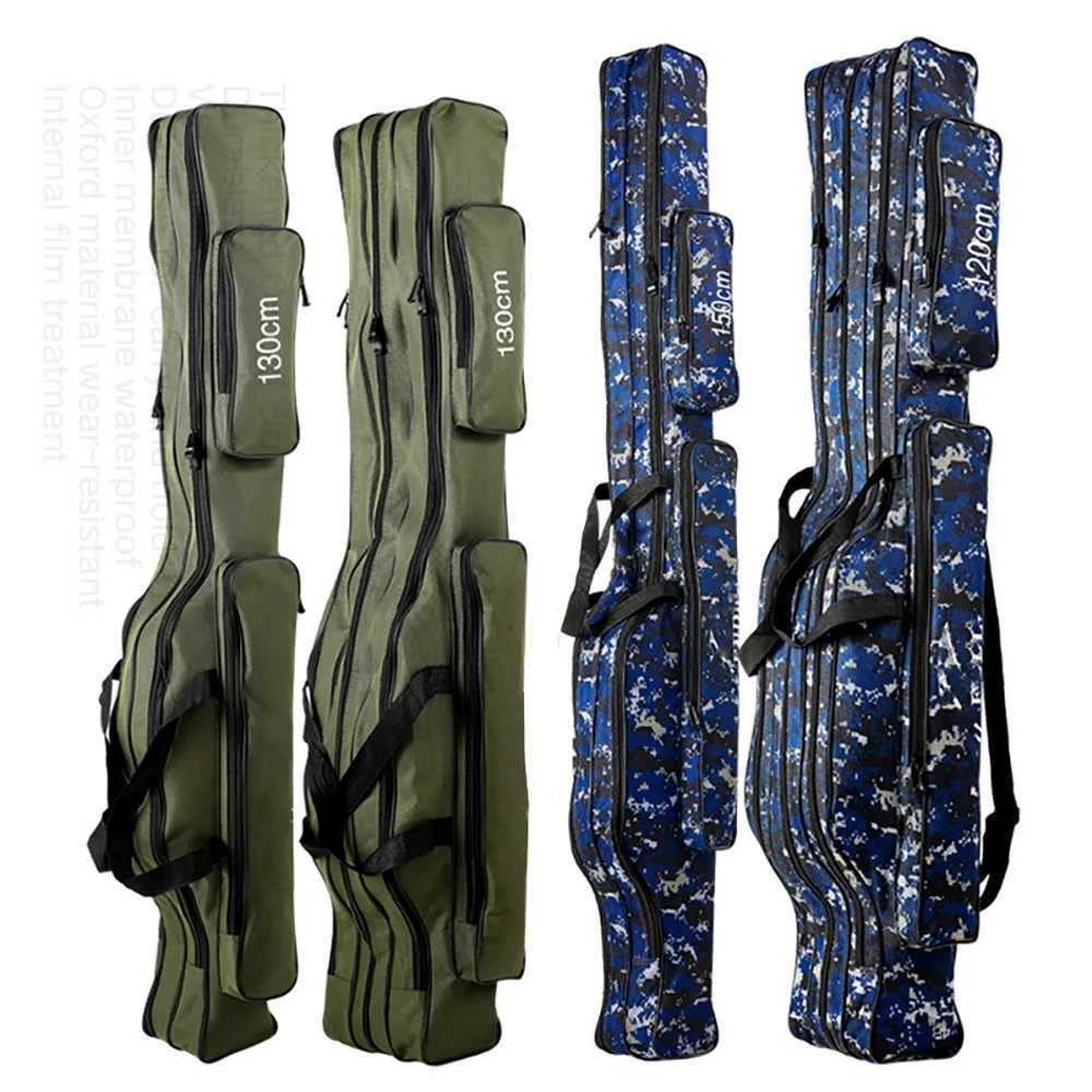 Belly Fishing Bags 2/3 Layer 110120/130/150cm Waterproof Outdoor Fishing Rod Bag Large Capacity Mens Fishing Storage Case Z250411