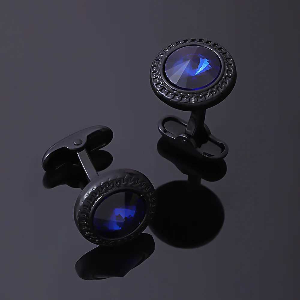 French Geometric Round Cufflinks Fashion Mens Business Banquet Set Shirt Cufflinks Button Luxury Wedding Cufflinks Gift 2024T250412