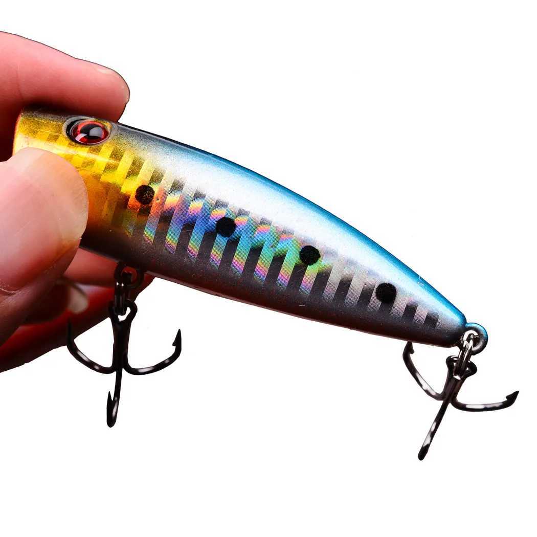 5pcs 9g 7cm Popper Fishing Lures Artificial Bait Wobblers Fishing Tackle Lure Set Carp Fishing Accessories Tools For Trout Bass Z250411