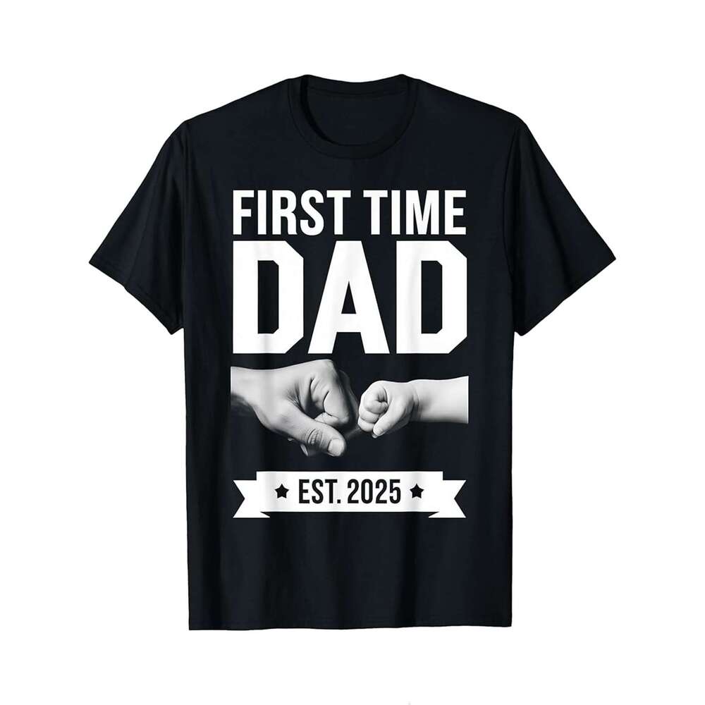 Designer T shirt First Time Nana Est 2025 Retro Vintage ,100% cotton, short sleeve , Wrinkle resistant, Casual, comfortable fit - 220 g T-shirt