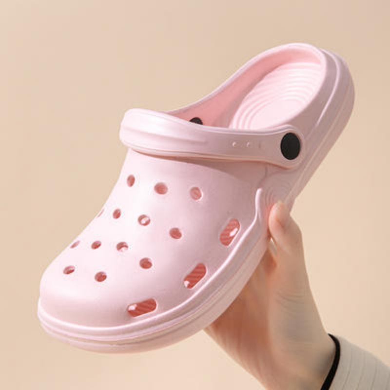 New free summer women fashionable flat bottomed beach shoes in pink white and black sizes 36-45 designer outdoor slippers