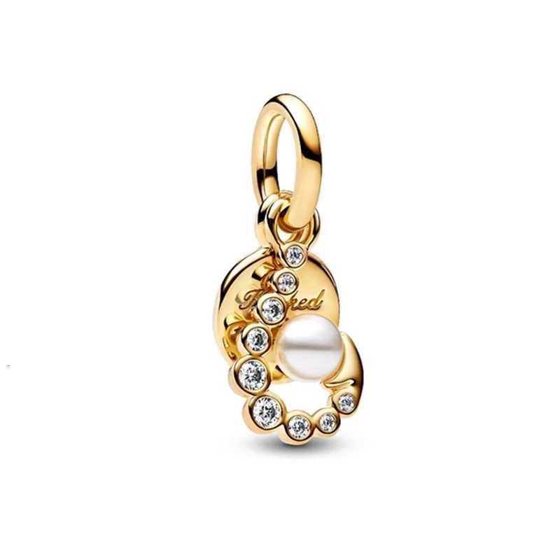New Gold Plated DlY Sunrise MedallionSeahorse DangleButterfly Safety Chain Charm Bead Fit Original Silver Bracelet DIY Jewelry W251112