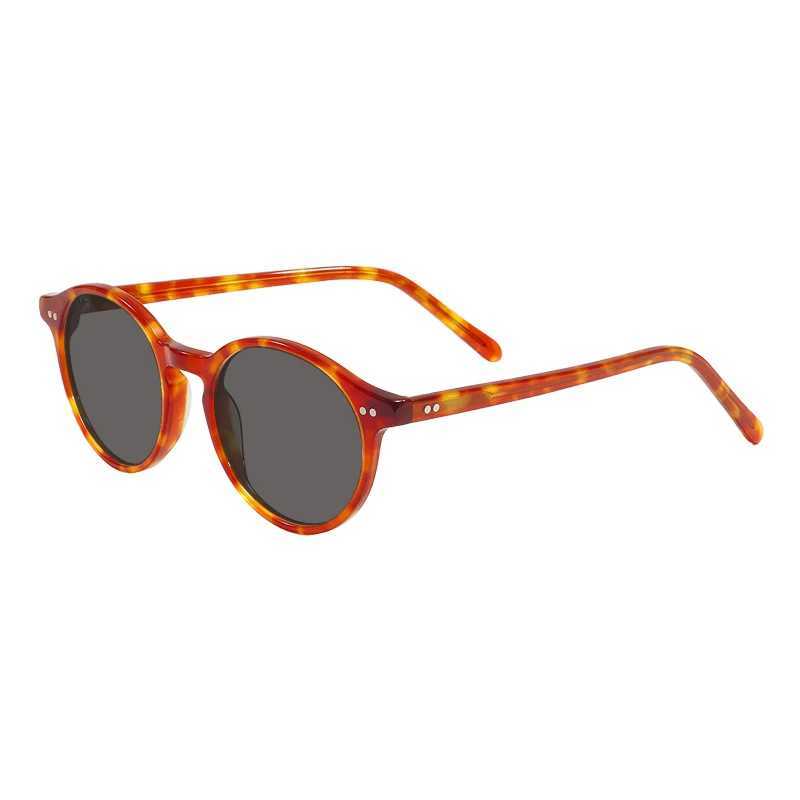 Stylish Round Retro Full Rim Spectacle Sun Shades Men Women Small Vintage Driving Polarized Sunglasses For Prescription Lenses Z250411