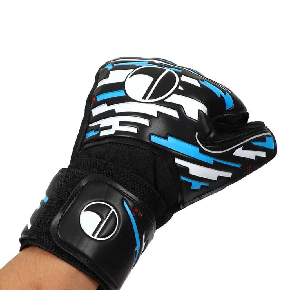 Anti slip goalkeeper gloves latex thick childrens football goalkeeper gloves adjustable breathable game goalkeeper gloves play footballXJ250412
