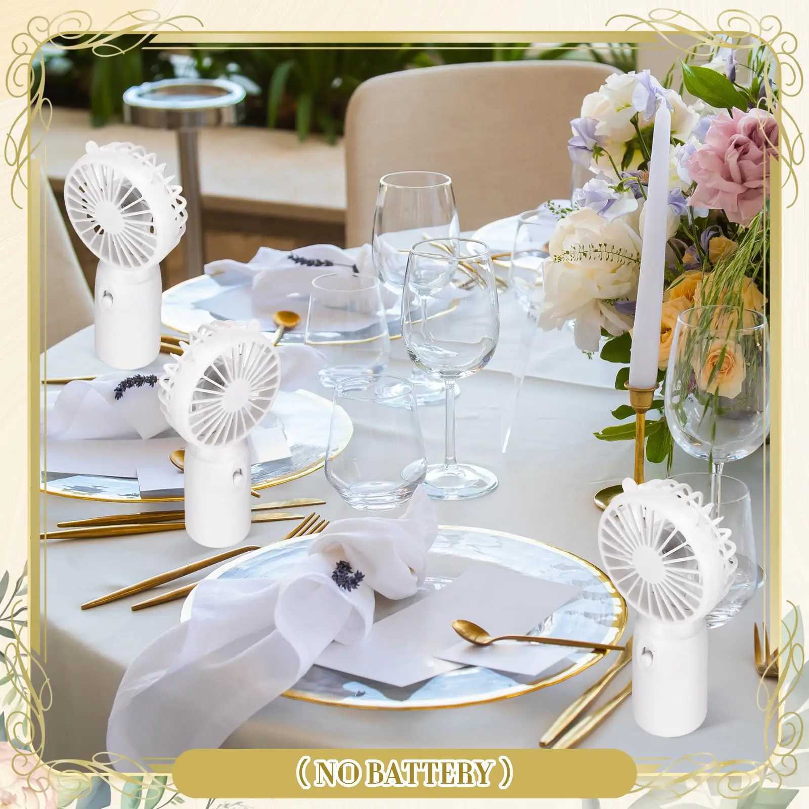 5-50 portable handheld fan wedding discounts providing guests with battery powered personal fan makeup eyelashes fan travel pocket mini fans X250412