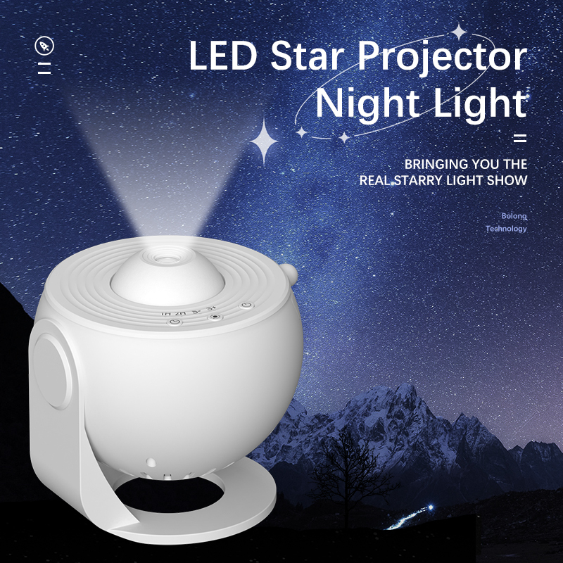 Star Galaxy Projector, 12 in 1 Planetarium Star Projector Realistic starry night light, 360° rotation, timing, silent , bedroom, party, game room proj