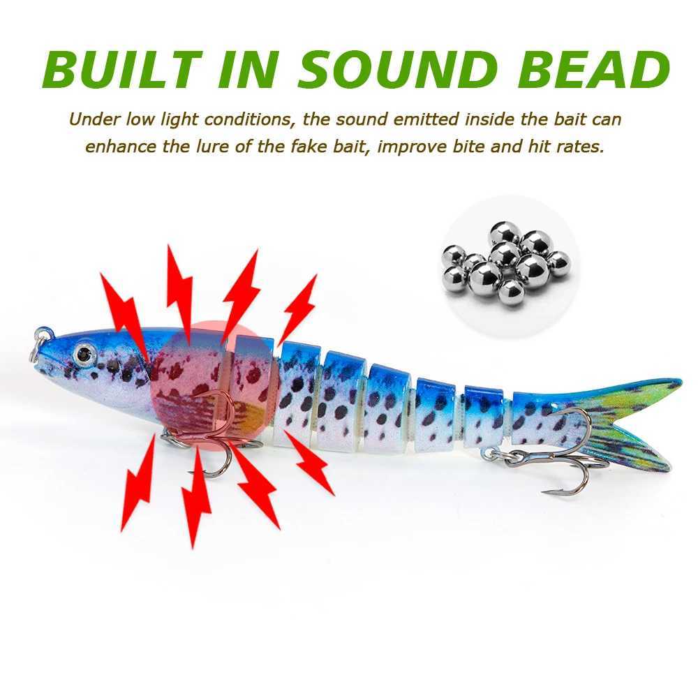TOLU 20g/13.5cm Sinking Wobblers Fishing Lures Jointed Crankbait Swimbait 8 Segment Hard Artificial Bait For Fishing Tackle Lure Z250411