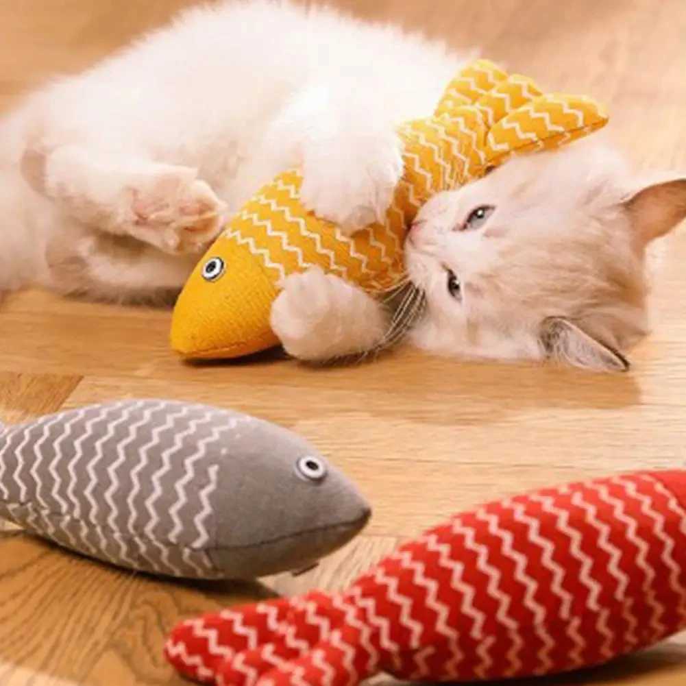 Cat Claws Pet Toys Cat Supplies Cute Cat Toys Puppies Kittens Teeth Brushing Cat Plush Thumbs Protective Mouth Pet Accessories Y250412
